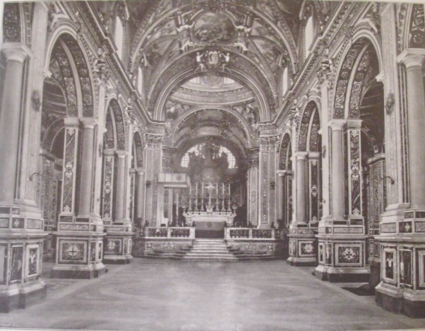 Cattedrale dell'Abbazia di Montecassino prima della distruzione.